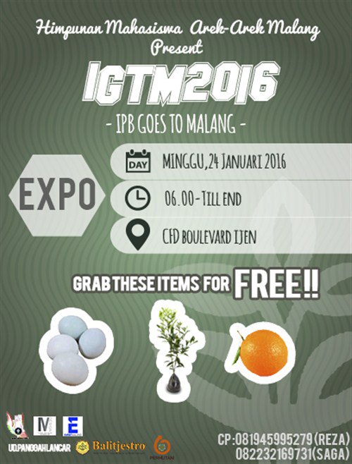 acaraapa_com's tweet photo. #Malang @himarema_IPB -IPB Goes To Malang- 24 Januari 2016 At CFD Ijen. More info >>> https://t.co/5EBshCCwHo https://t.co/GhPbIxa29F