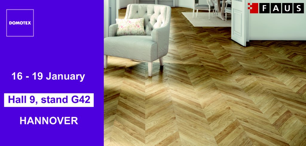 FausSpain's tweet photo. And today starts... #Domotex! We'll be waiting for you all at our stand, hall 9. Best #laminateflooring u can choose https://t.co/BepnVu9myV