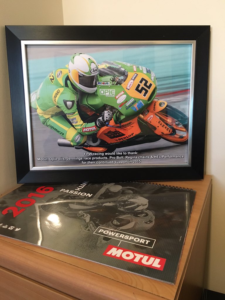 dickie_barrett's tweet photo. Loving the @fpwracing framed pic #needmorewallspace https://t.co/OL8A6EcmEl