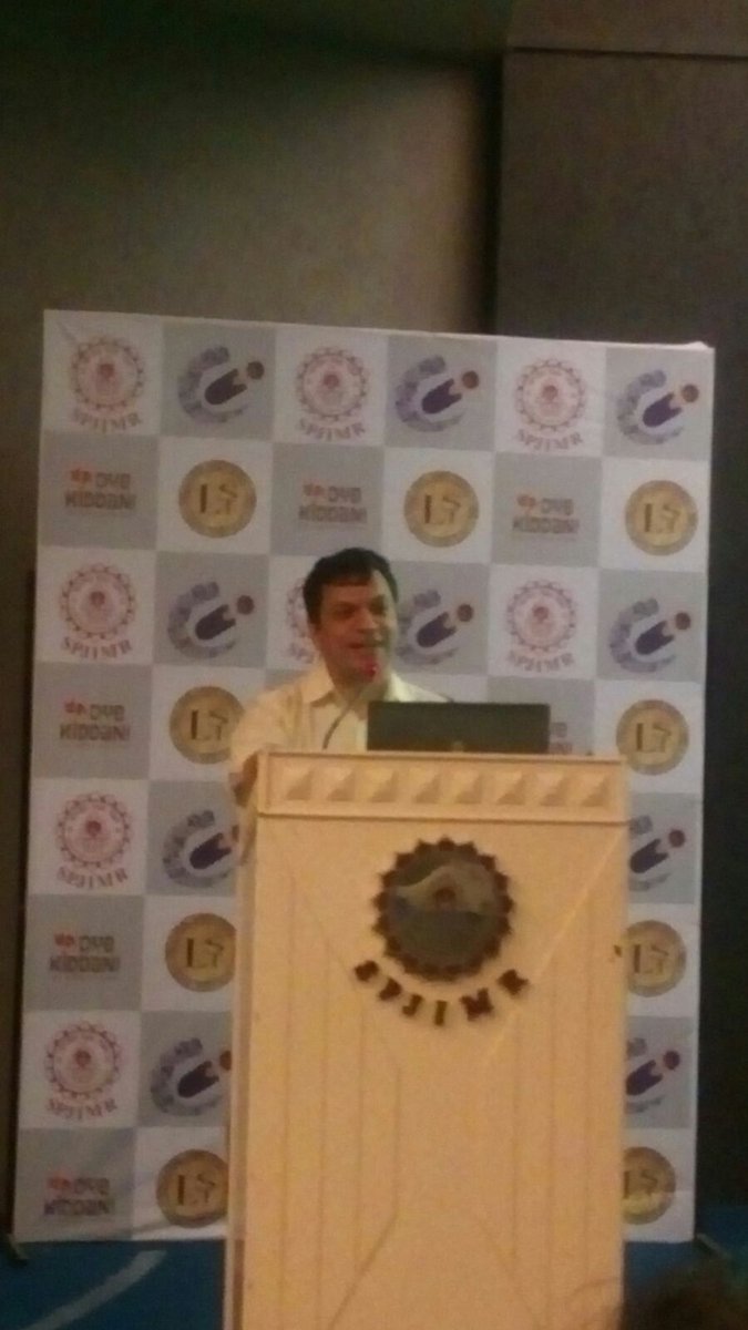 SPJIMR's tweet photo. "You cannot get experience until you get experience," Dr. Ranjan Banerjee on starting-up #SPJIMR #StartupIndia #LST https://t.co/pH2ALaTp4u