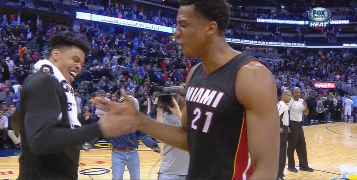 Miami Heat rally without Dwyane Wade. Hassan Whiteside triple-double helps snap 3-gm slide bit.ly/1n22Unp?utm_me… https://t.co/cXcoZl7QAG