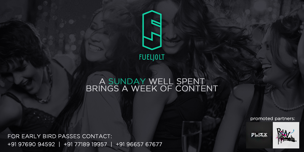 fueljolt's tweet photo. Let the music take over with @fueljolt at D,Bell, LowerParel,Sunday,7 Feb,6:30 pm-1:30 am.
@WeAreMumbai @bandrainfo https://t.co/jquv0HBoOY