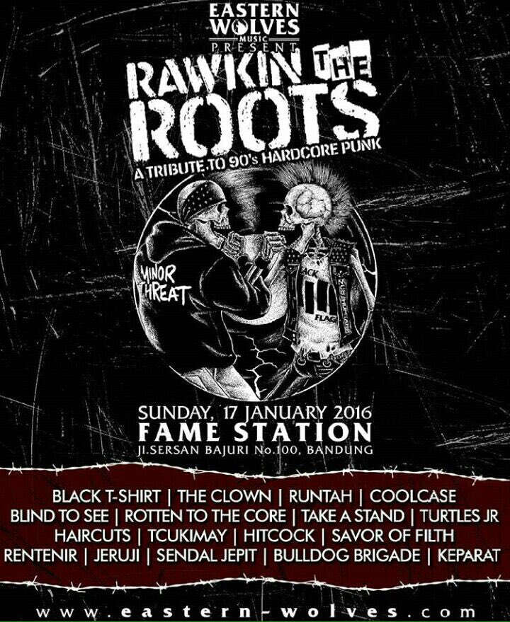 linoleumshop21's tweet image. besok ada ini !! Rawkin The Roots !! w/@sendaljepit92 @RTTC_BDG92 @Turtles_Jr etc at @FameStation #EasternWolves