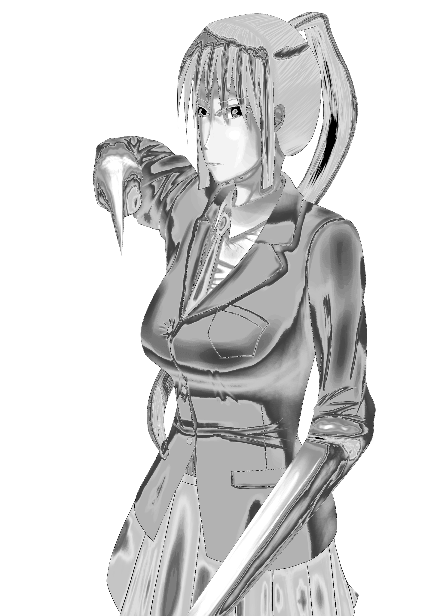 那野間 新 در توییتر 簡単 好きなキャラをメタリックにしてみよう ステップ1 背景があれば消す ステップ2 彩度をゼロにする ステップ3 トーンカーブを適当にいじる 完成 T Co Elpmqlnlbl