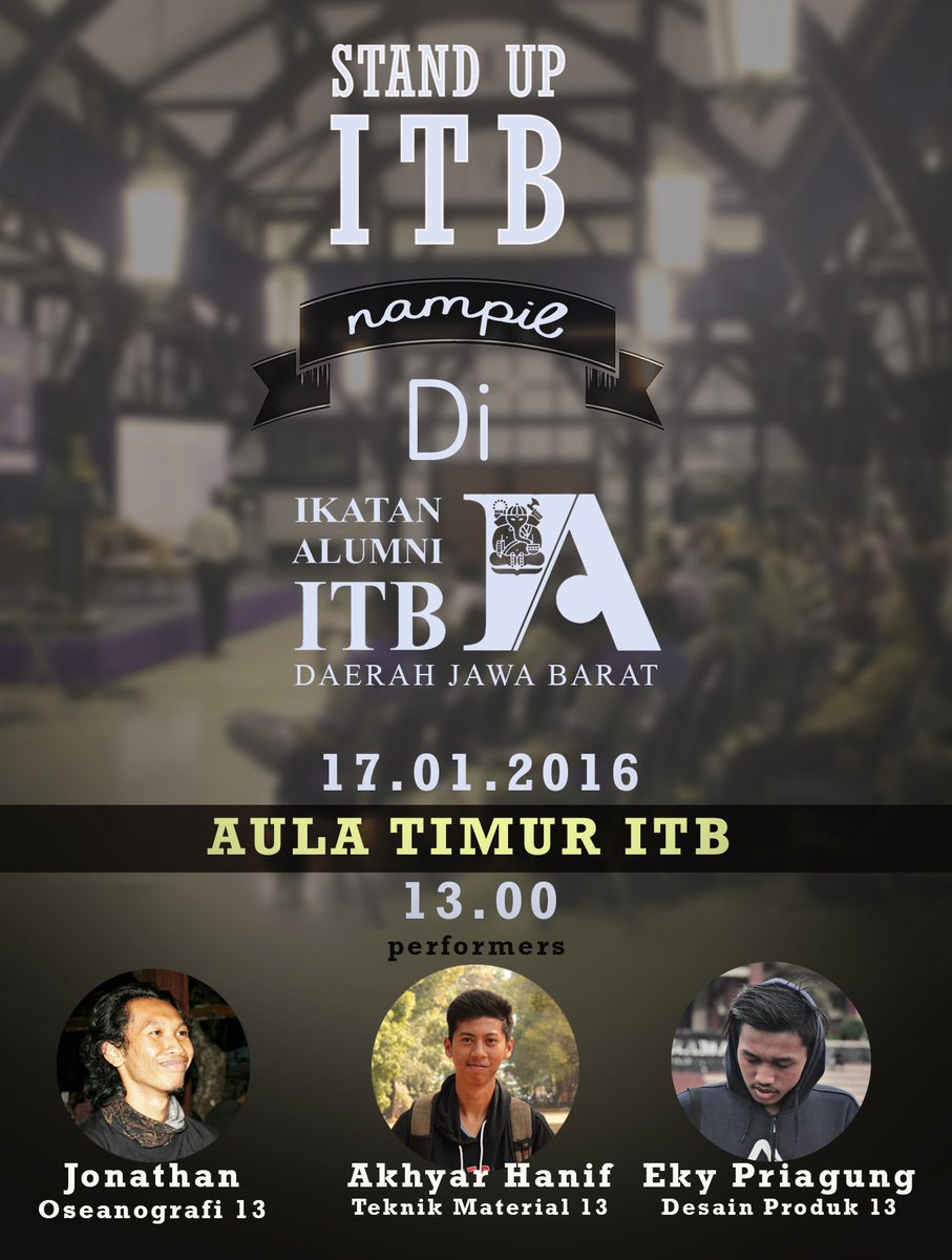 Hai rekans. Kami hadir lg nih. Gk percaya ? Dtg aja bsk minggu. #StandUpITBBalik <a href="/hmotritonitb/">HMO “TRITON” ITB</a> <a href="/archaea_itb/">HIMAMIKRO “Archaea” ITB</a> <a href="/ITBjazz/">ITBJazz</a>