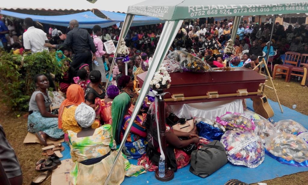 CBS radio presenter Mark Makumbi burial ceremony ongoing at Ssumbwe Bulaga