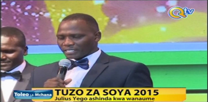 NTVnewsroom's tweet photo. Julius Yego na bingwa wa dunia katika mbio za mita 3000 kuruka viunzi na maji Hyvin Kiyeng, ndio washindi #SOYA2015 https://t.co/rvREXAcR2H