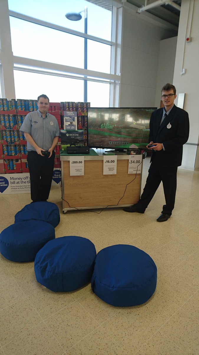tech_tesco's tweet photo. Tech team ready to be shown your skills at minecraft! https://t.co/OQFVpwqxcm
