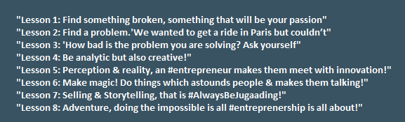 nasscomstartups's tweet photo. Lessons by @travisk @Uber at #StartupIndia #AlwaysBeJugaading https://t.co/AfuX7qejCt