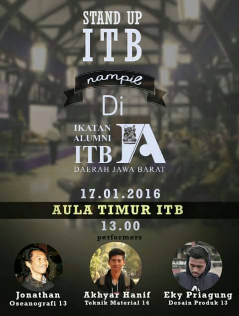 Hai rekans. Kami hadir lg nih. Gk percaya ? Dtg aja bsk minggu. #StandUpITBBalik <a href="/boulevarditb/">Boulevard ITB</a> <a href="/UKJ_ITB/">UKJ ITB</a> <a href="/apres_itb/">Apres! ITB</a>
