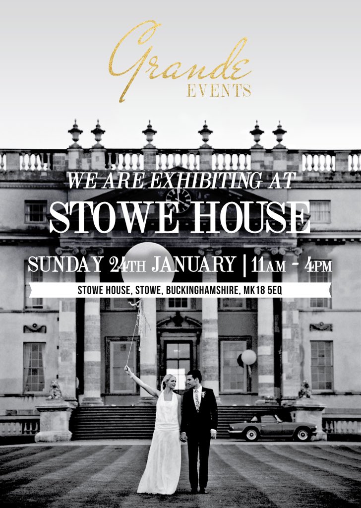 We will be at <a href="/StoweHouse/">Stowe House</a> on 24th Jan, come and see us, there will be lots of cake samples to try! <a href="/GrandeEvents_/">Grande Events</a>