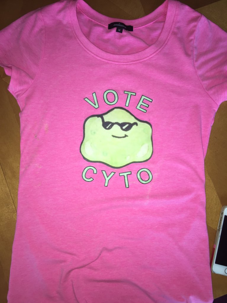 OTIScytoplasm's tweet photo. one of our t-shirts we made last night🤑🤑 #votecyto #organellewarsTOIS https://t.co/cCHSAgS0gQ