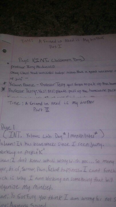 PFate2's tweet photo. "A friend in need is my brother"
 #Completed 18 page scripts for the current arc #EvolutionaryWarfare #KidKuma https://t.co/9yPi5OutHa