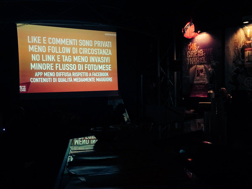 _chiarapis's tweet photo. Perché i teenager preferiscono #Instagram a #Facebook? #Mcf16 #opendayMcf @thevhale @MeliusCrasFore https://t.co/N92opxeGR8