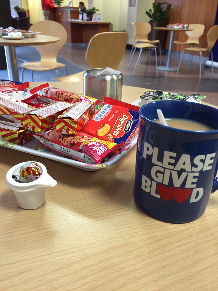 First blood donation of 2016! The caramel wafers are always the best bit... As well as saving a life! #GiveBlood