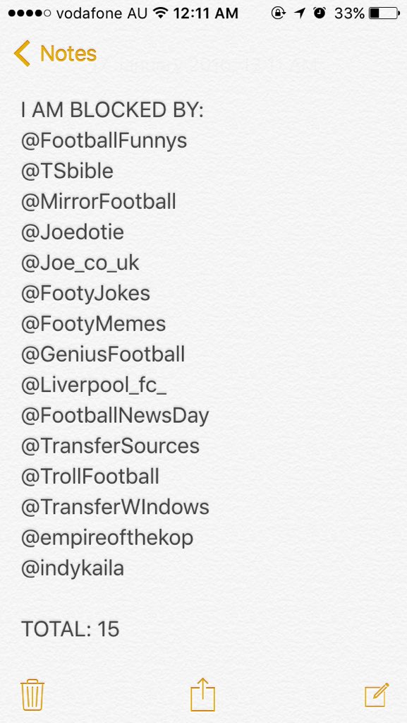 Stop_ClickBait's tweet image. Update: The notes page is filling up, @indykaila latest to block me total is now 15