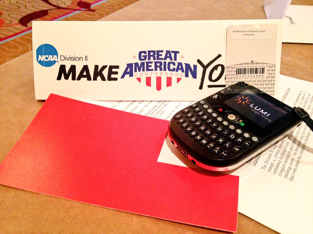 Northwestern Oklahoma State University is proud to be able to vote on <a href="/NCAADII/">NCAA Division II</a> legislation for the 1st time. #RRR