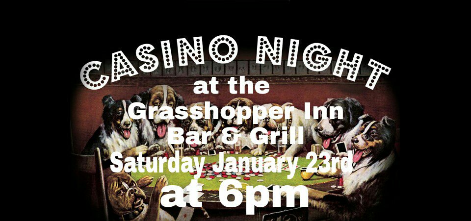 InnGrasshopper's tweet photo. Casino Night at the Hopper! Black Jack, Texas Hold Em', Roulette, plus drink specials! #ghop #ghoppin #casinonight https://t.co/efRtvm72D7
