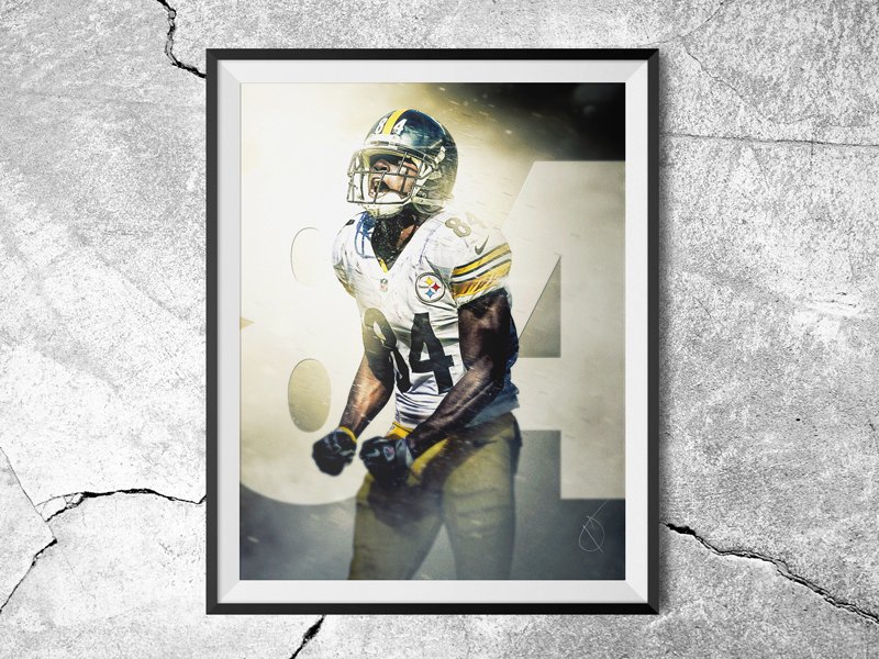 thatmattsharpe's tweet photo. CONTEST: RT + FOLLOW @daringsharpe to enter to WIN a @AntonioBrown84/@steelers 8x10" print! #Steelers #HereWeGo https://t.co/WmW8weqLgW