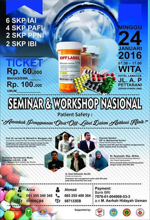 Ismafarsi Wilayah Indonesia Timur PRESENT 
Seminar kesehatan kerja sama dengan FORZA [1]