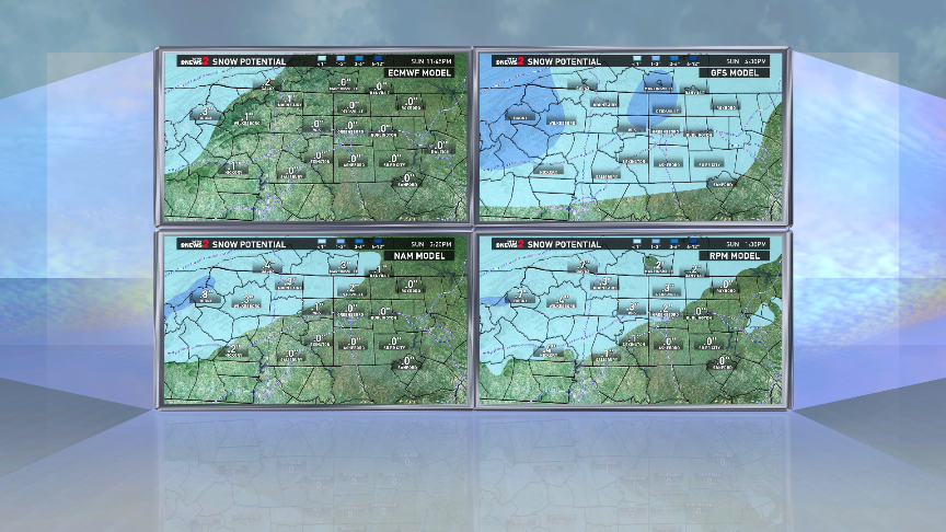 GrantGilmoreWX's tweet image. Chewing over these morning model snowfall maps. #GotSnow