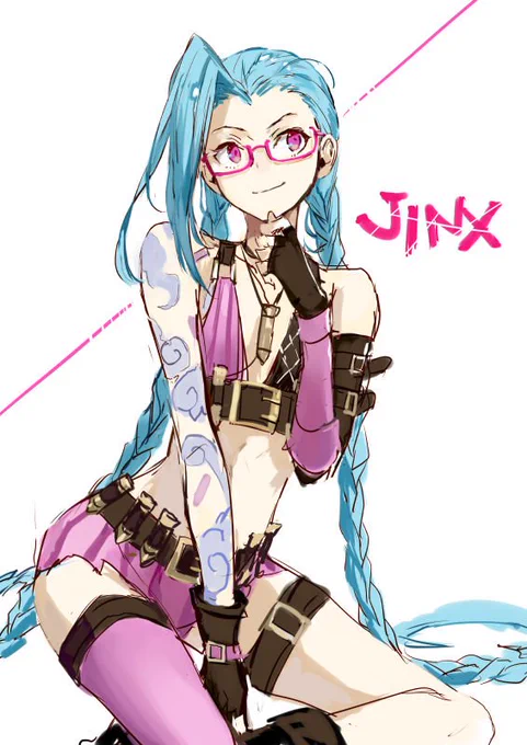 Jinxときいて久々に参加:) なんとなく眼鏡な気分でした #LoL版真剣60分一本勝負 