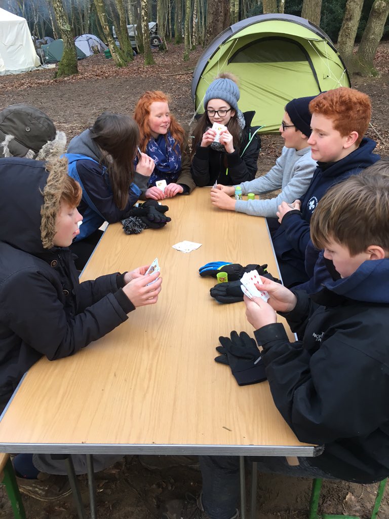 17thReigate's tweet image. Afternoon activities underway at #frostcamp including 17th card school