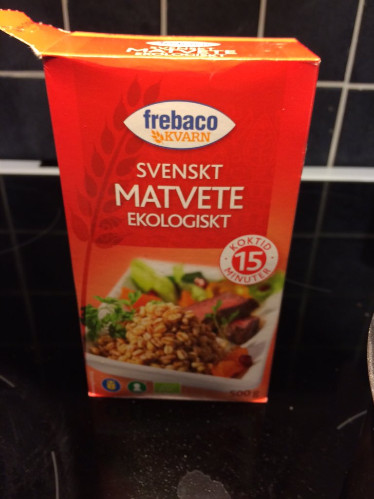 mimakezan's tweet photo. Idag testar jag detta #matvete #ekologiskt #frebaco #svenskt #odlat #mums #nyttigt https://t.co/itpbK3q4Oz