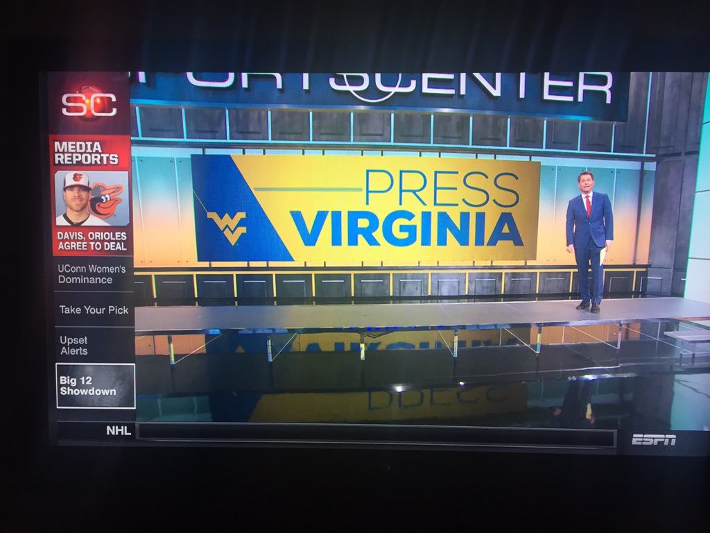 WVUhoops's tweet image. ESPN this morning.