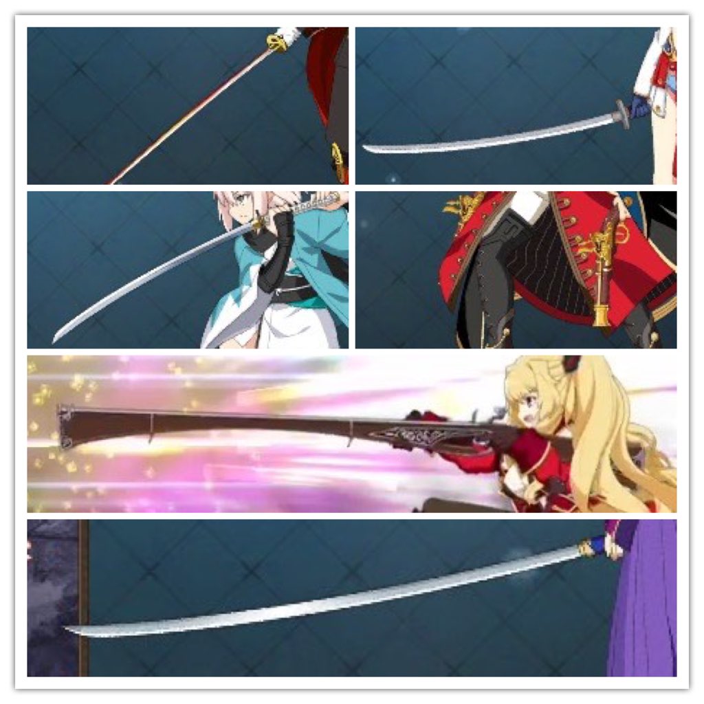 段 Twitter પર Fgoの武器一覧 刀 短剣 銃 手についてる武器 ジャンル不明武器 メドゥーサさんの武器好きです Fgo Fatego T Co Iuznskwaie
