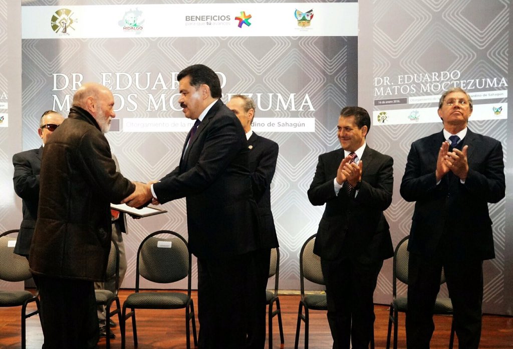 EleazarGarcia_'s tweet photo. Y felicito al Mtro. Eduardo Matos Moctezuma, galardonado con la Medalla "Fray Bernardino de Sahagún"
#Enhorabuena! https://t.co/VmgNkJKKh7