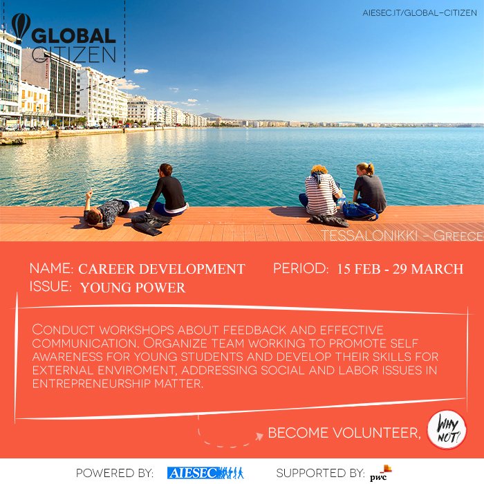 AIESECSapienza's tweet photo. Con questo tempo non possiamo che sognare l'estate. Approfittane e scappa in Grecia per 6 settimane #GlobalCitizen https://t.co/BOqQpueAQv