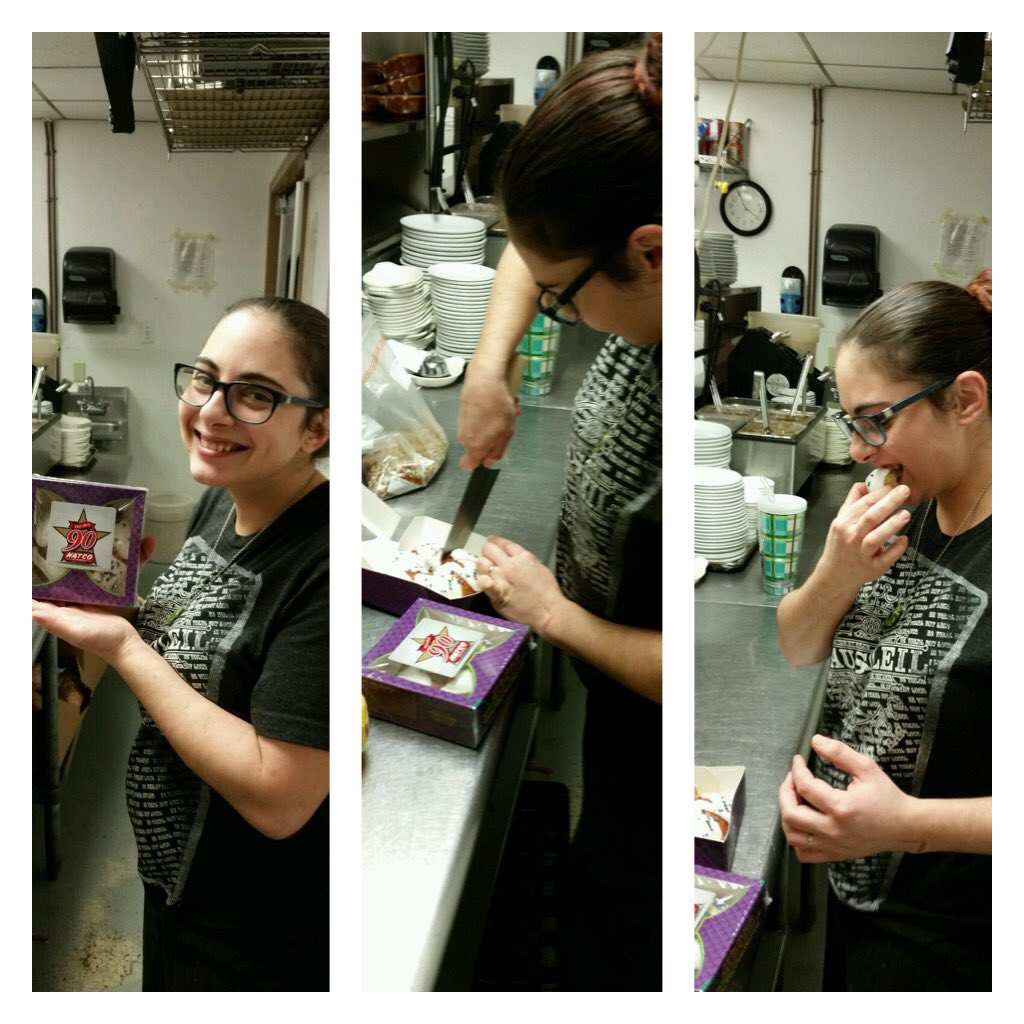 NATCOfsm's tweet photo. Chef Lauren at Beausoliel enjoying her #kingcake from #natco https://t.co/04f8gizDGy