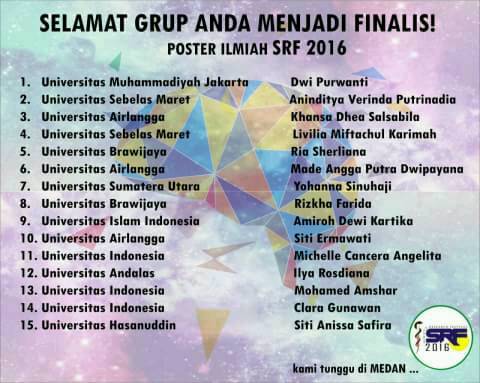 Externalfkunand's tweet photo. ini finalis scripta research festival 2016! good luck ! https://t.co/RX9GFrmIIY