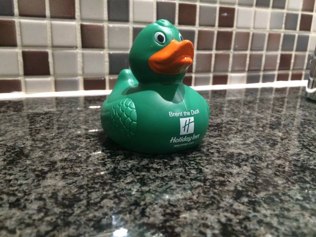 HIBrentfordLock's tweet photo. Meet "Brent the Duck", if you find him in your room, you can take him home @JoinIHG @SteBench #rbhjan @RedefineBDL https://t.co/4a0FHWAyth