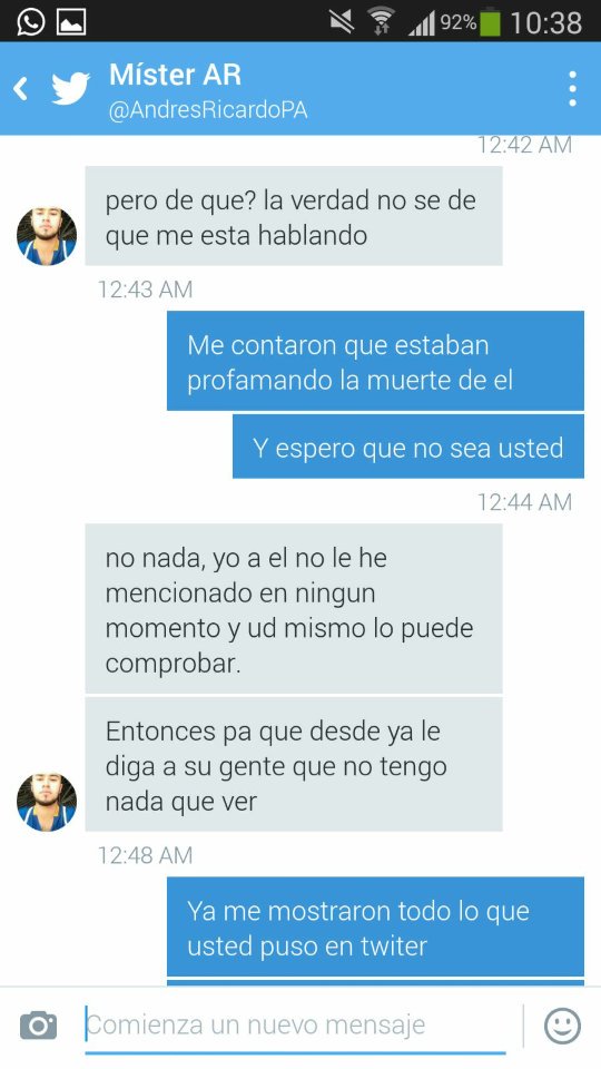 SMC__98's tweet photo. Si vas a ser twittero procura tener pantalones y un poco de palabra.  @AndresRicardoPA https://t.co/9s1sbihmO1