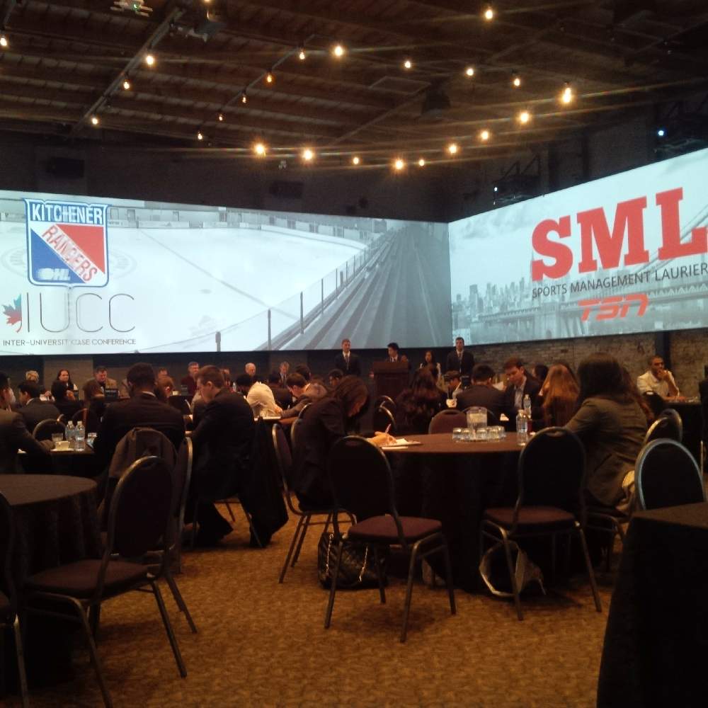 MBALazaridis's tweet photo. And we're off! #IUCC2016 has begun! Excited to share our MBA Golf & Resort spec w @SMLaurier @LazaridisSchool https://t.co/lng1frJjLz