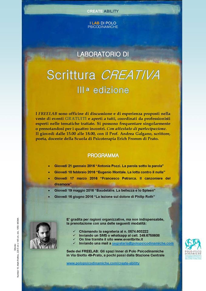 POLOPSICODINAM's tweet image. I #freelab di Polo Psicodinamiche 
#createability