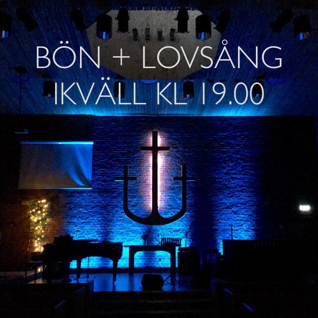 Bön och lovsång // ikväll kl 19.00
Tillsammans inför Guds ansikte