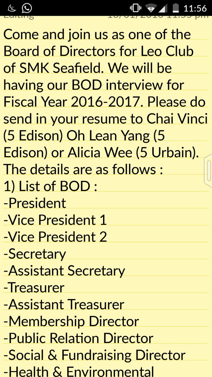 seafieldleos's tweet photo. Heads up to all those interested in becoming a BOD member! There will be an interview held on specific dates! Roar! https://t.co/SjftP5elDu