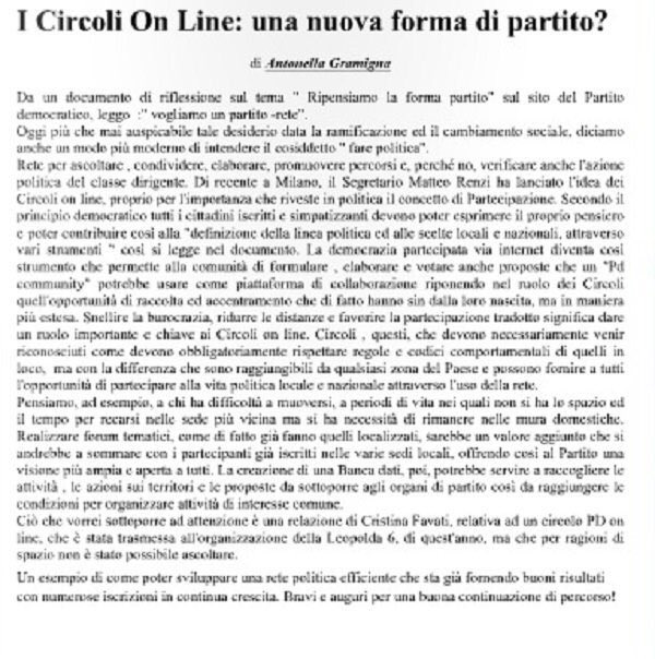 AntonellaGramig's tweet photo. @matteorenzi @guerini_lorenzo @cristinafavati @matteoricci @serracchiani #Circolionline #RetePd #Guardiamoavanti https://t.co/XazkSsLJRC