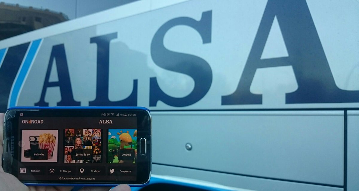 VictorSanz911's tweet photo. #ViajandoONdROAD disfrutando del sistema alsastream de #ondroad en @Alsa_Autobuses https://t.co/X1QPyx1LiH