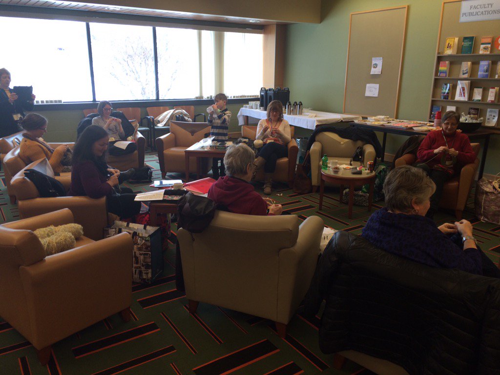DrDavidWheeler1's tweet image. Fab ladies knitting 4 #25000tuques @cbuniversity @CBU_library.  Big thank you from @LifelineSyriaCB @CBIPilot