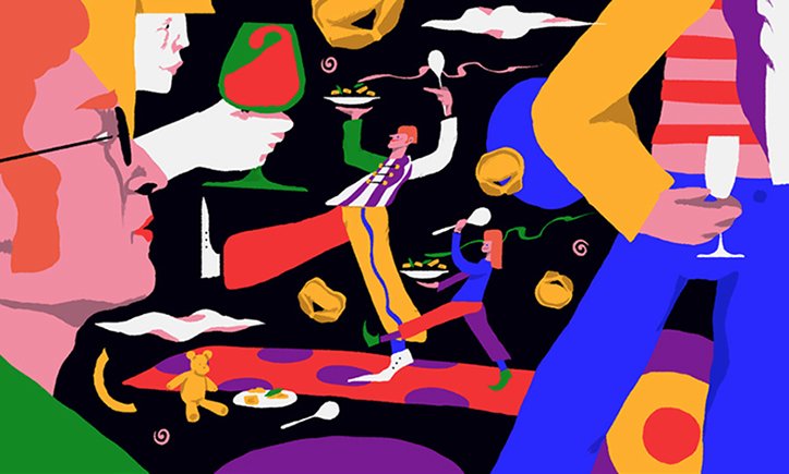 Loose shapes and jaunty characters in @alecdoherty's editorial illustrations > goo.gl/J4Suyd