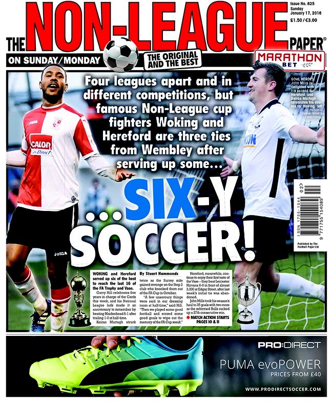 The NonLeague Paper on Twitter "Paper off to bed with famed Cup fighters wokingfc