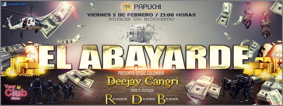 5 DE FEBRERO DEEJAY CANGRI EN BUENOS AIRES ARGENTINA. 

SUIPACHA 586 NOCHE DE URBANA RT 

@Deejay_Cangri