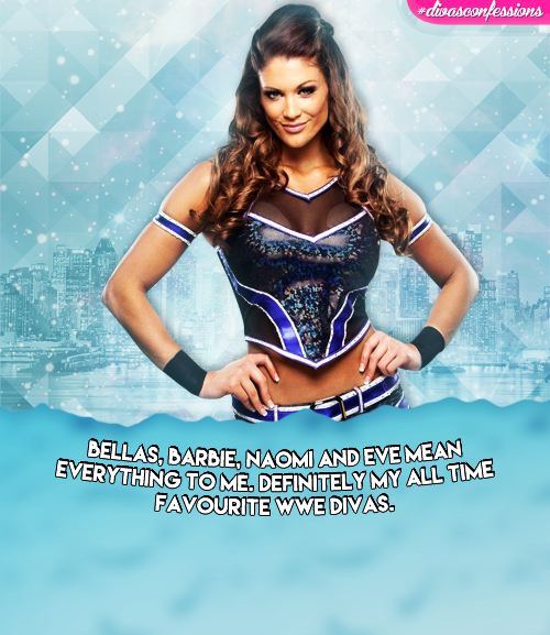 Mickie_Mania's tweet photo. Bellas, Barbie, Naomi and Eve.. #DivasConfessions https://t.co/WCiBrMGrjH