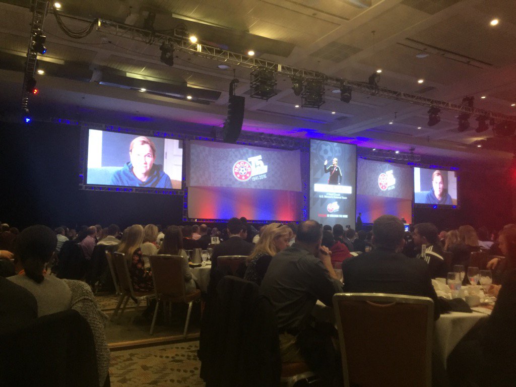 GoHuskySoccer's tweet photo. At the @NSCAA All-America Luncheon with Logan Shytle. #reallyreallyproud https://t.co/Fe2dl2Tp2U
