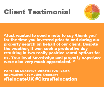 RelocationWoman's tweet photo. Another excellent #testimonial from a recent client, thank you! #relocation #UK #wehelpyoumove #stressfree #property https://t.co/4vcVHNcmvr