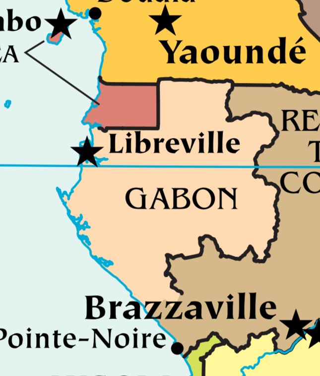 11% of Gabon landmass are national parks, 13 in total; highest % on Earth after Costa Rica (Gabon has bigger parks).